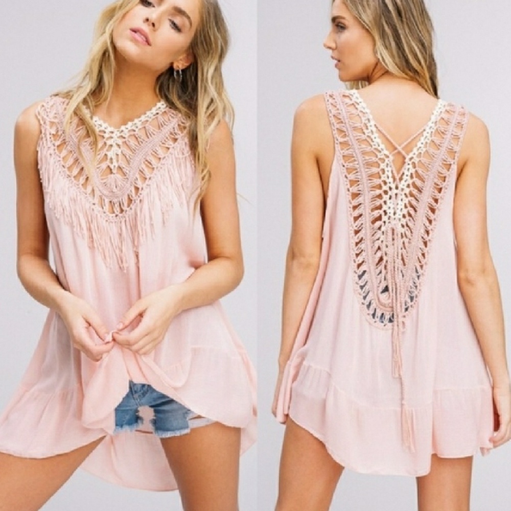 5/$30 BOHO Crochet Top 🖤🖤